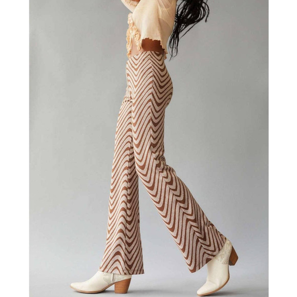 Urban Outfitters Pants - Urban Outfitters UO Bryn Pull-On Flare Soft Pants in Brown